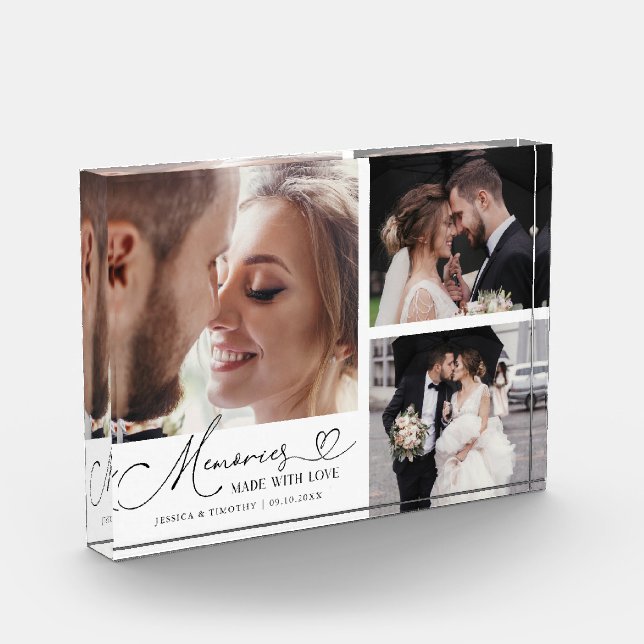 Bloque Para Fotos Memories Made with Love White Wedding (Izquierda)