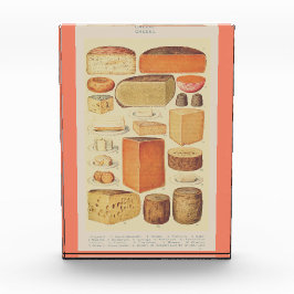 Bloque Para Fotos Menú de queso de ilustracion de la tabla de quesos