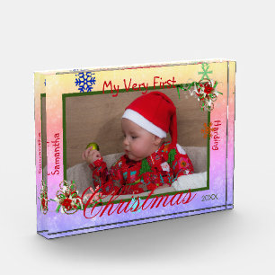 Bloque Para Fotos Mi propio bebé Navidades personalizado