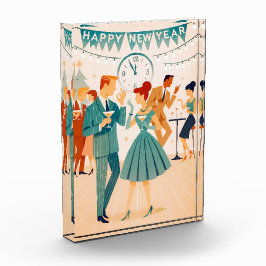 Bloque Para Fotos Mid Century Happy New Year The Martini Dance