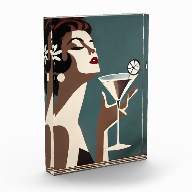 Bloque Para Fotos Mid Century Modern Art The Martini DIva (Izquierda)