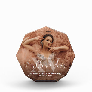 Bloque Para Fotos Mis XV años Quinceañera Keepsake 15º cumpleaños