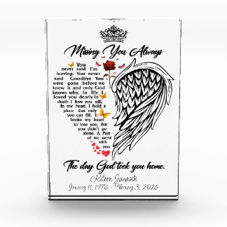 Bloque Para Fotos Missing You Always Memorial