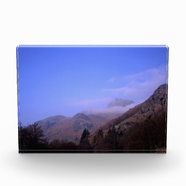 Bloque Para Fotos Mist The Langdale Pikes Lake District England (Anverso)