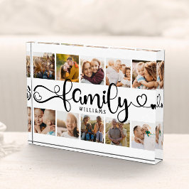 Bloque Para Fotos Moda de collage de guiones familiares modernos 10 