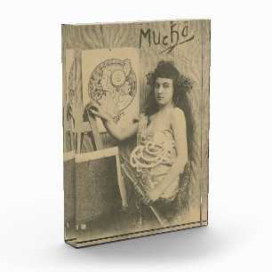 Bloque Para Fotos Modelo de mujer artística Art Nouveau Alphonse