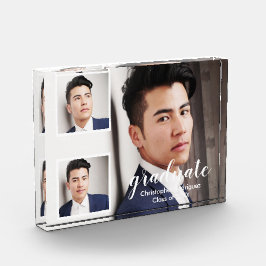 Bloque Para Fotos Modern 3 Photo Graduation Photo Block