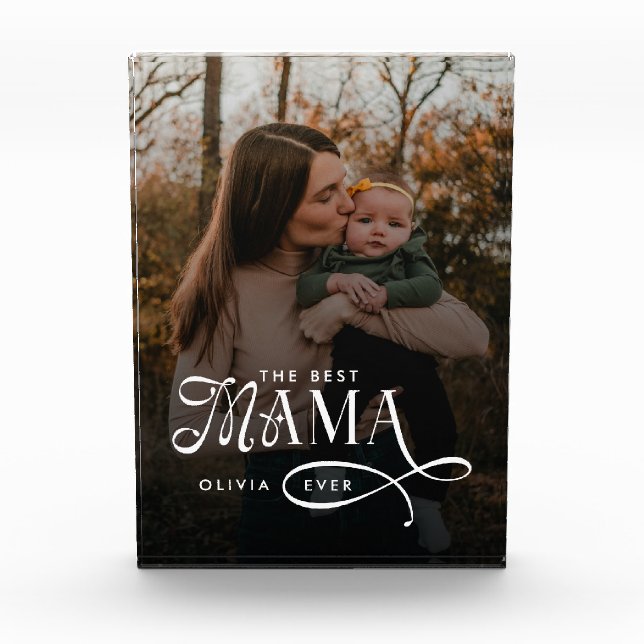 Bloque Para Fotos Modern Best Mama Ever Photo Mothers Day Gifts (Anverso)