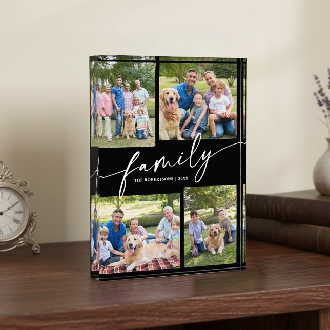 Bloque Para Fotos Modern Family Photos Collage Script Keepsake (Subido por el creador)