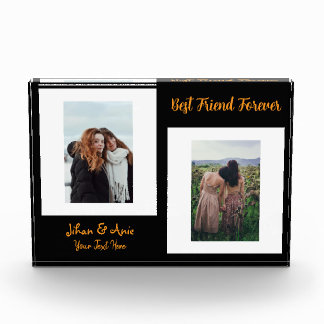 Bloque Para Fotos Modern writing block of best friend souvenir photo