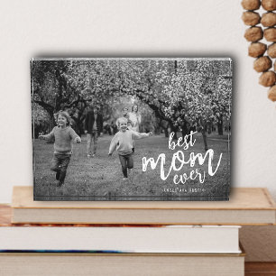 Bloque Para Fotos Moderna Mejor Mamá Jamás Mamá Niños Nombra Guión