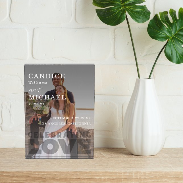 Bloque Para Fotos Moderno Boda Elegante De Fotografía En Blanco Y Ne (Subido por el creador)