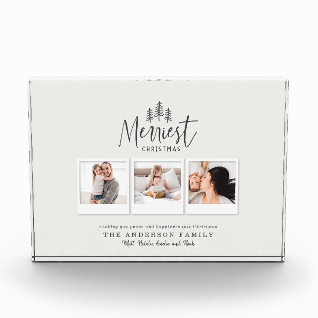 Bloque Para Fotos moderno minimo rústico multifoto (Anverso)