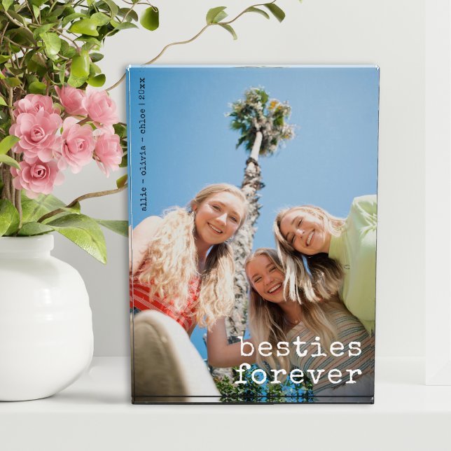 Bloque Para Fotos Moderno Personalizado de los mejores amigos Bestie (Subido por el creador)