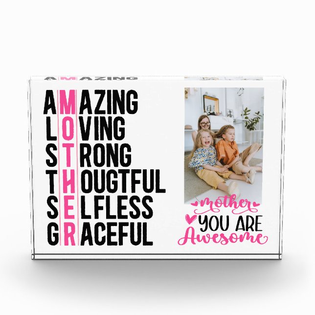 Bloque Para Fotos Moderno regalo personalizado de marco fotográfico, (Anverso)