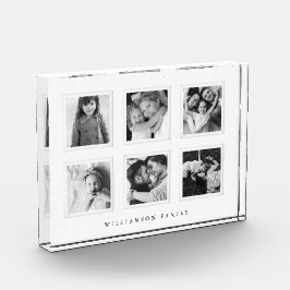 Bloque Para Fotos Moderno y minimal 6 carátulas Matín negro y blanco