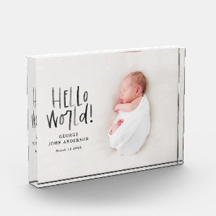 Bloque Para Fotos Moderno y minimalista recién nacido de fotografía