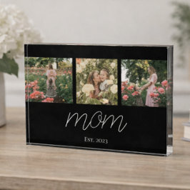 Bloque Para Fotos Mom Established Modern Bold Script Black 3 Photo 