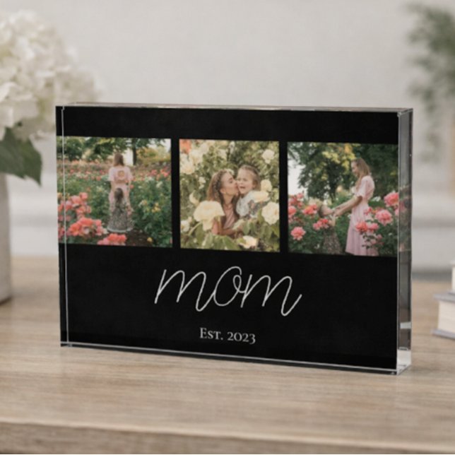Bloque Para Fotos Mom Established Modern Bold Script Black 3 Photo  (Subido por el creador)