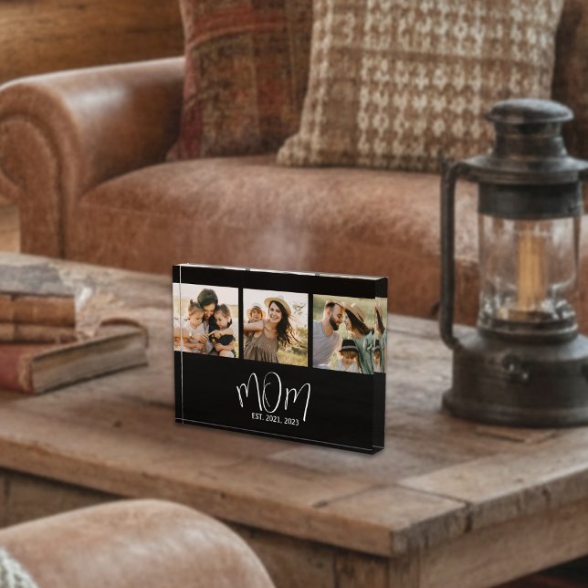 Bloque Para Fotos Mom Established Modern Bold Script Black 3 Photo (Subido por el creador)
