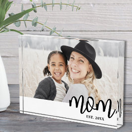 Bloque Para Fotos Mom Established Mother's Day Gift