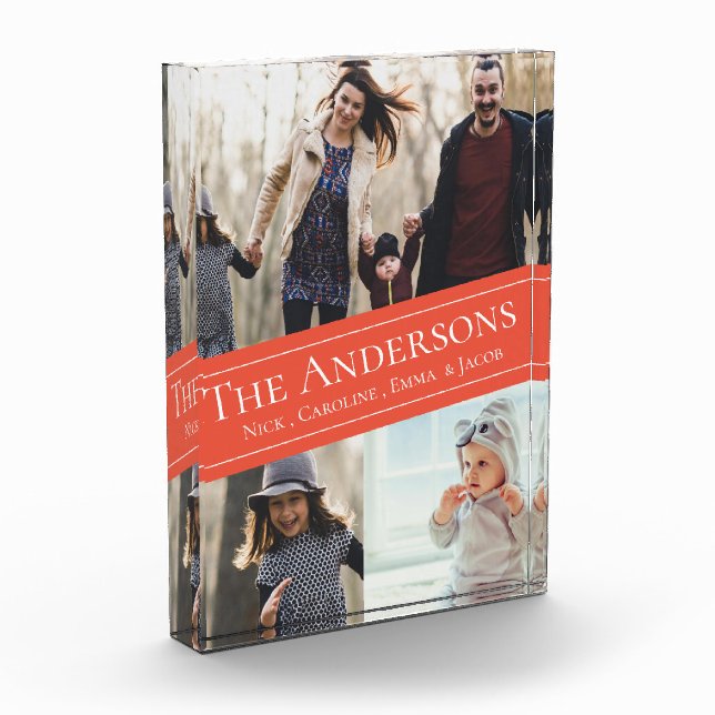 Bloque Para Fotos Momentos memorables Personalizado Multi-Photo Keep (Izquierda)