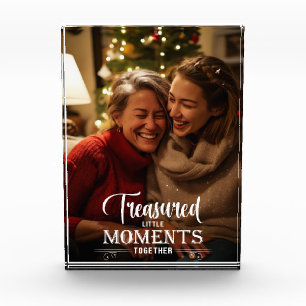 Bloque Para Fotos Momentos Preciados Escritura Blanca