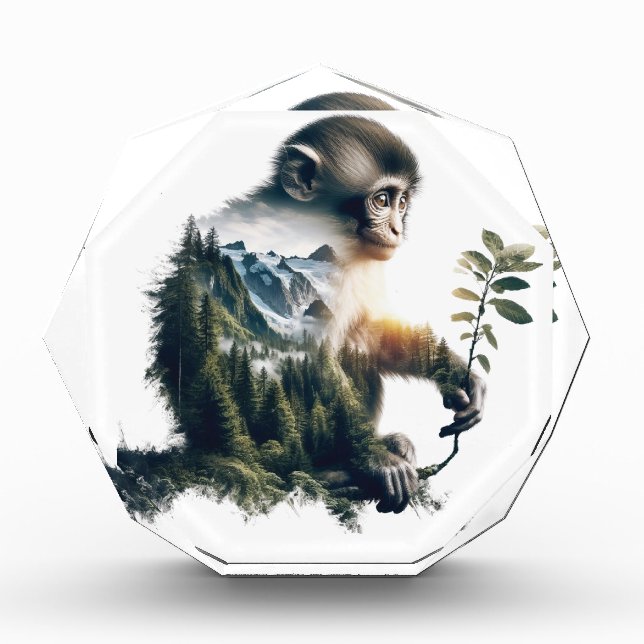 Bloque Para Fotos Monkey Forest Gem (Anverso)