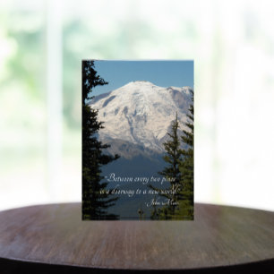 Bloque Para Fotos Montaje escénico de Rainier con cita de John Muir