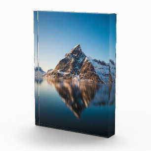 Bloque Para Fotos Montaña Lofoten de Noruega
