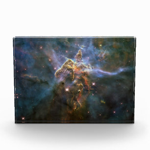Bloque Para Fotos Montaña mística en el espacio hubble de la nebulos