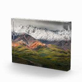 Bloque Para Fotos Montaña policromada, Denali NP, Alaska