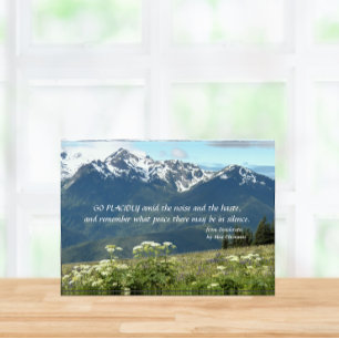 Bloque Para Fotos Montañas Desiderata Verse y Paisaje Pradera