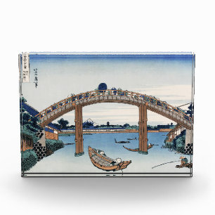 Bloque Para Fotos Monte Fuji Housai visto desde debajo del puente ma