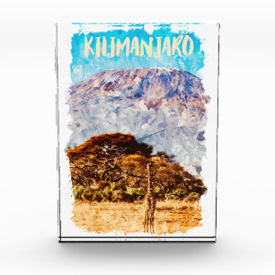 Bloque Para Fotos Monte Kilimanjaro Tanzania África Viajes