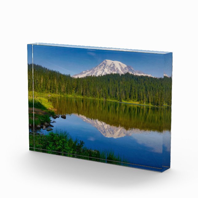 Bloque Para Fotos Monte Rainier y lago Reflection (Derecha)