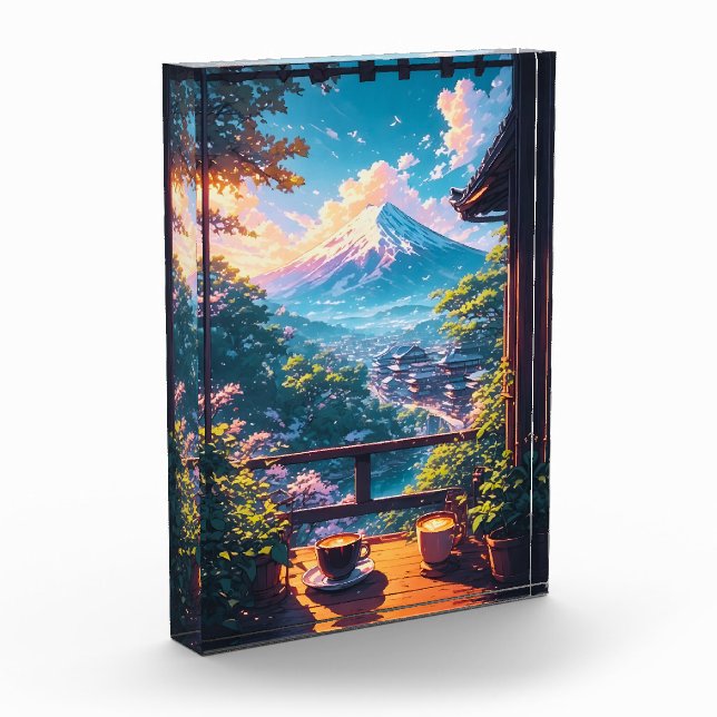 Bloque Para Fotos Morning Calm over Fuji (Izquierda)