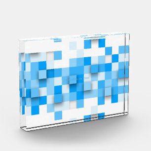 Bloque Para Fotos mosaico de cuadros de SlipperyJoe moderno de tres-