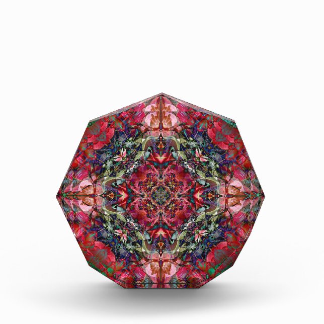Bloque Para Fotos Mosaico místico | Cristal octagonal (Anverso)