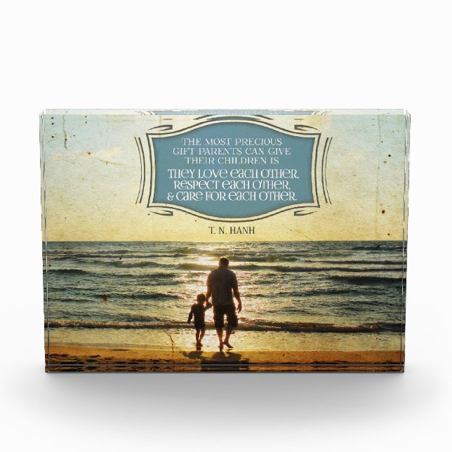 Bloque Para Fotos Most Precious Gift Parents Can Give (Anverso)