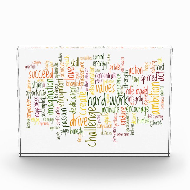 Bloque Para Fotos Motivador de la confianza (Anverso)