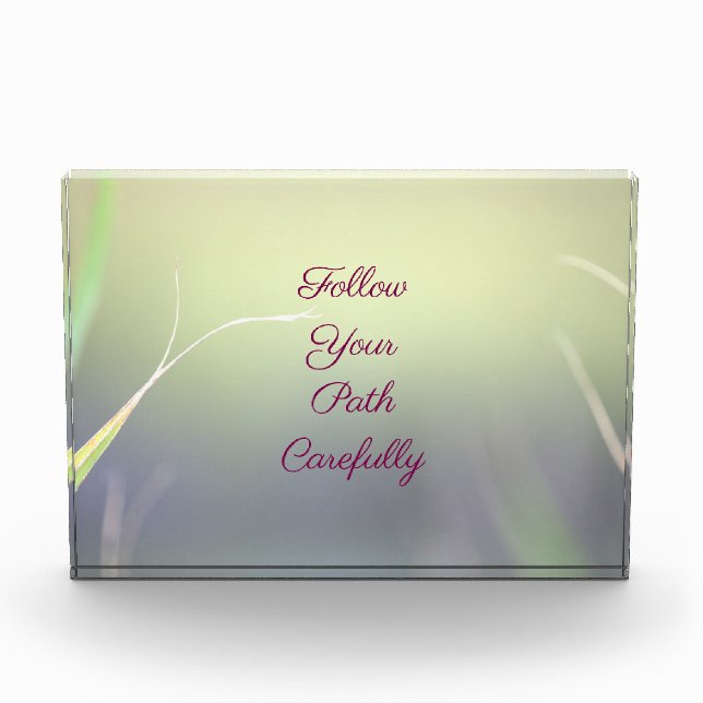 Bloque Para Fotos Motivational Quote Photo Block (Anverso)