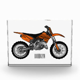 Bloque Para Fotos Motocicleta sucia fuera de carretera / motocross p