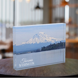Bloque Para Fotos Mount Rainier and Puget Sound, Tacoma, Washington