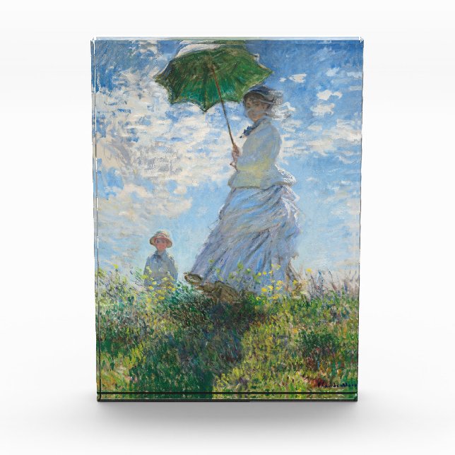 Bloque Para Fotos Mujer con Parasol, Madame Monet y su hijo (Anverso)