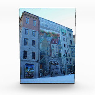 Bloque Para Fotos Mural en Ciudad Vieja de Quebec, Quebec, Canadá
