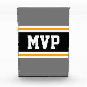 Bloque Para Fotos MVP audaz Atletismo Gris Black Yellow Strips
