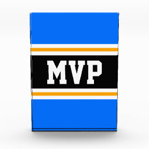 Bloque Para Fotos MVP Fun Athletic Bright Blue White Stripes