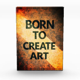 Bloque Para Fotos Nacido para crear arte Cita motivacional Texturiza