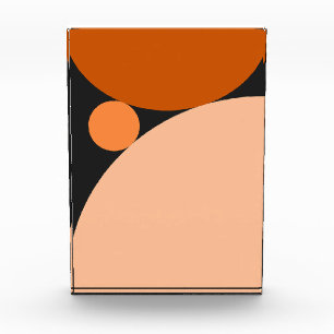 Bloque Para Fotos Naranja abstracto y círculos de color